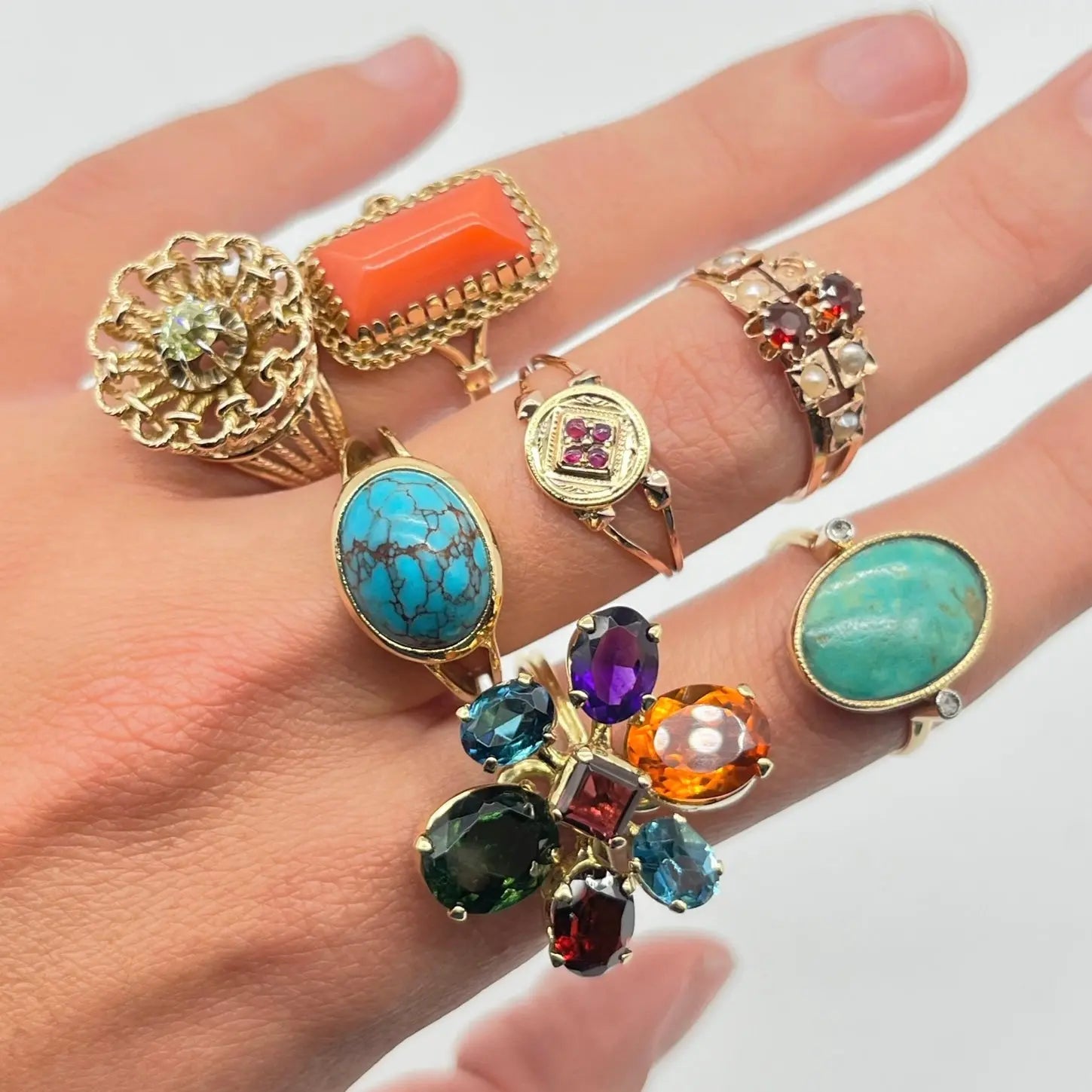 Achat Bague Saunier Malo en plaqué or, taille 54