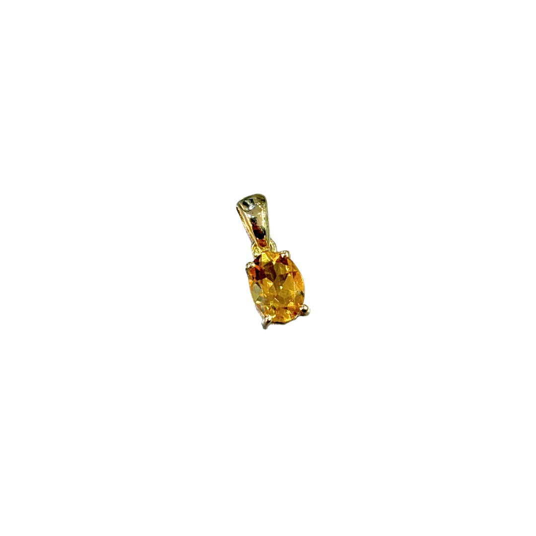 Pendentif - Or Jaune 750 & Citrine