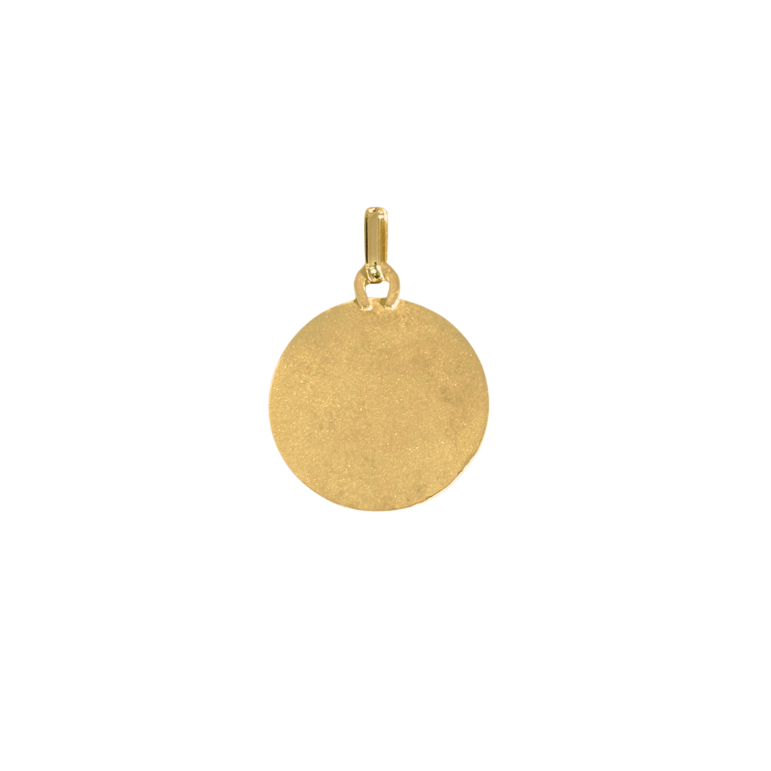 Pendentif Médaille Ange - Or Jaune 750