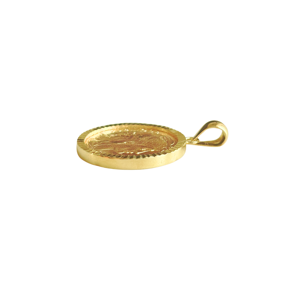 Pendentif Pièce - Or Jaune 750 & Pièce 20 Francs Marianne Coq