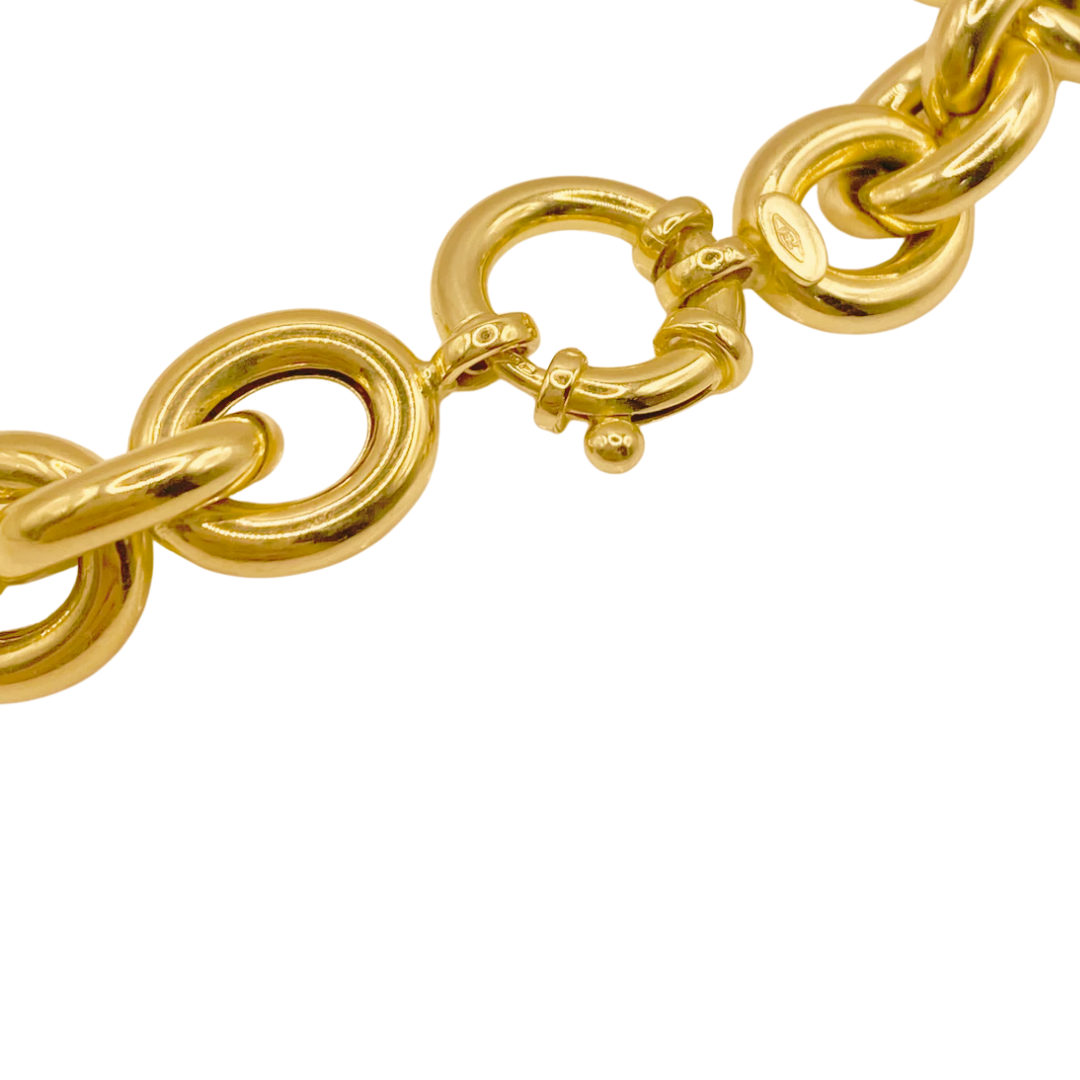 Bracelet Maille Jaseron - Or Jaune 750