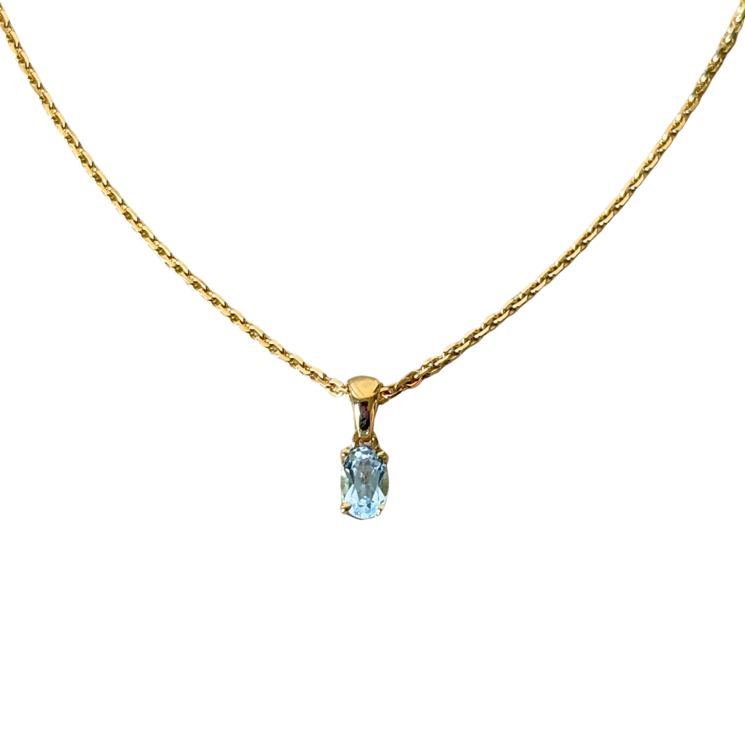 Pendentif - Or Jaune 750 & Topaze