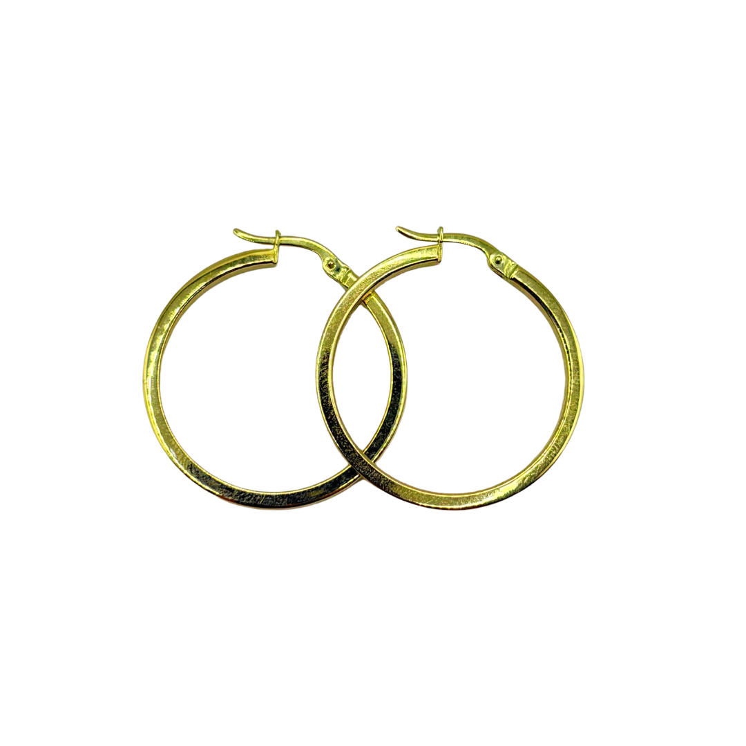 Boucles D'oreilles Créoles - Or Jaune 750