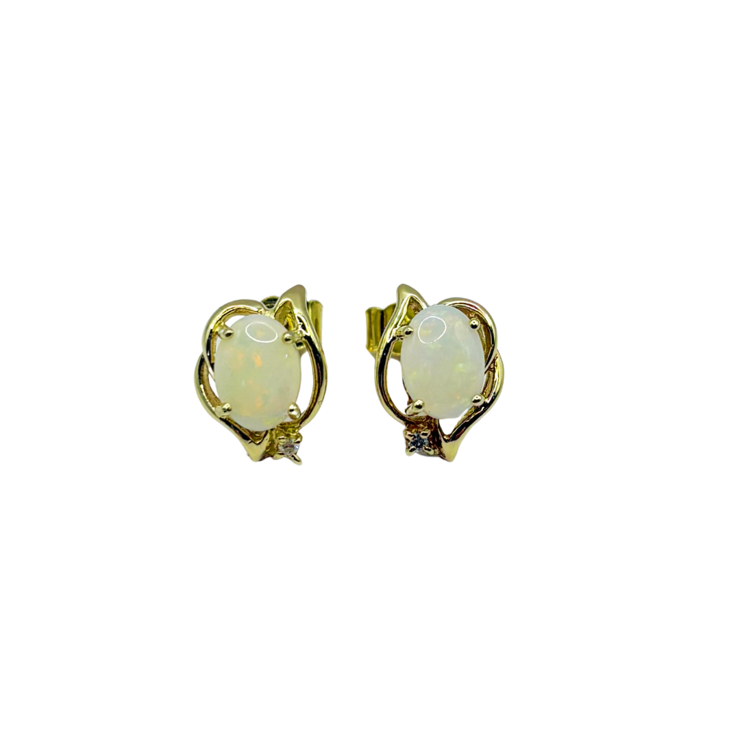 boucles d'oreilles vintage boule de verre des années 1960 boucles d'oreilles vintage boule de verre des années 1960