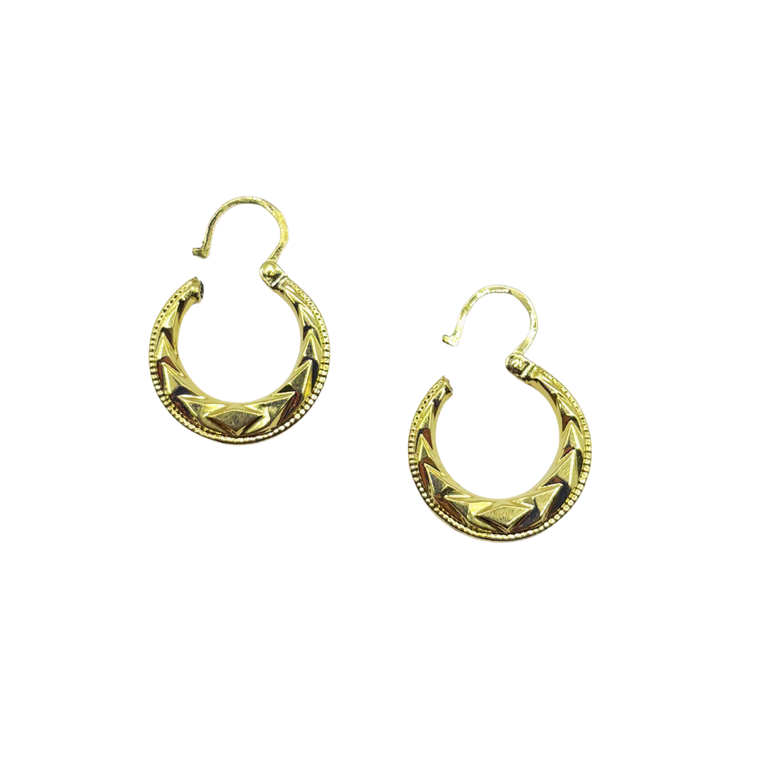 Boucles D'oreilles Créoles - Or Jaune 750