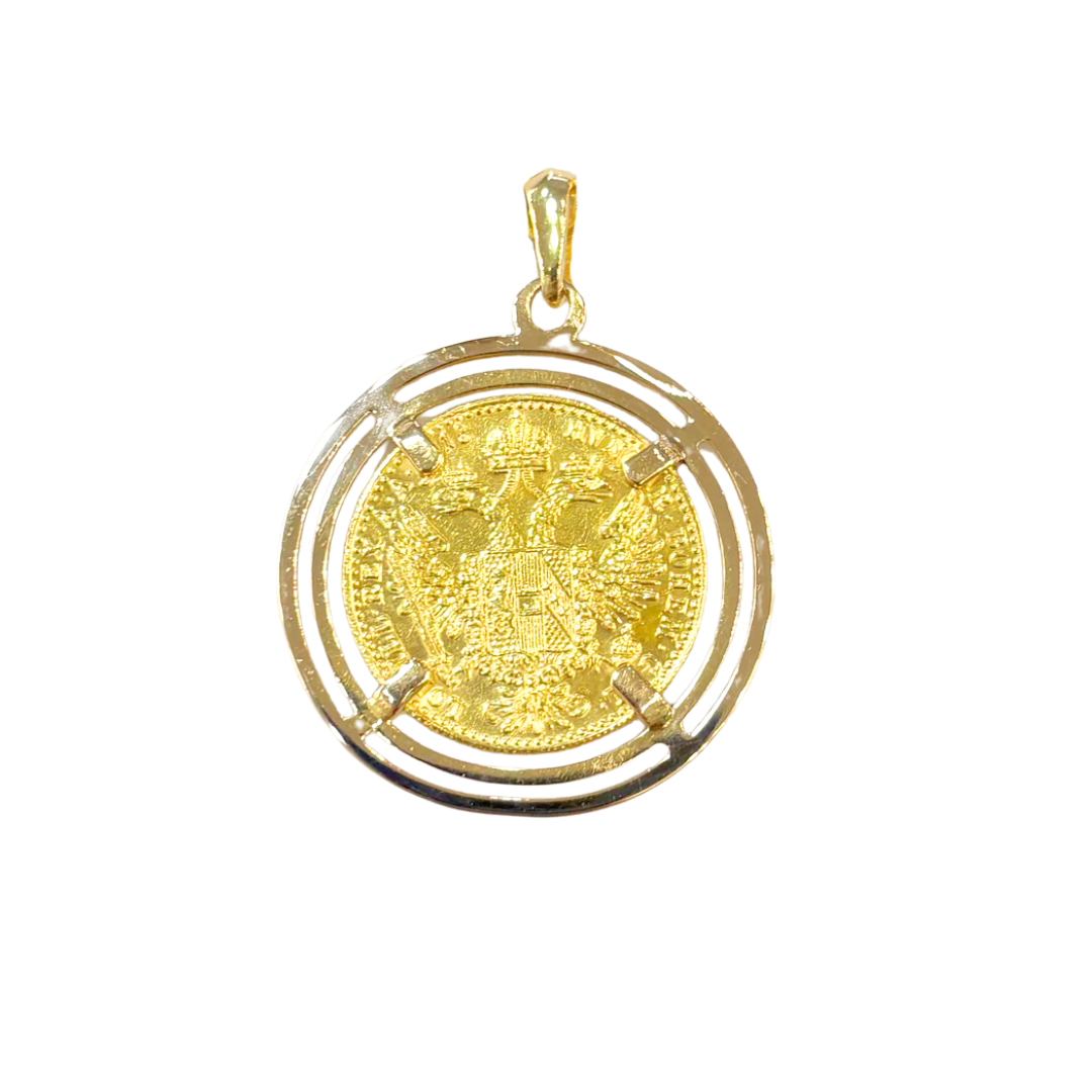 Pendentif Pièce - Or Jaune 750 & Pièce 1 Ducat
