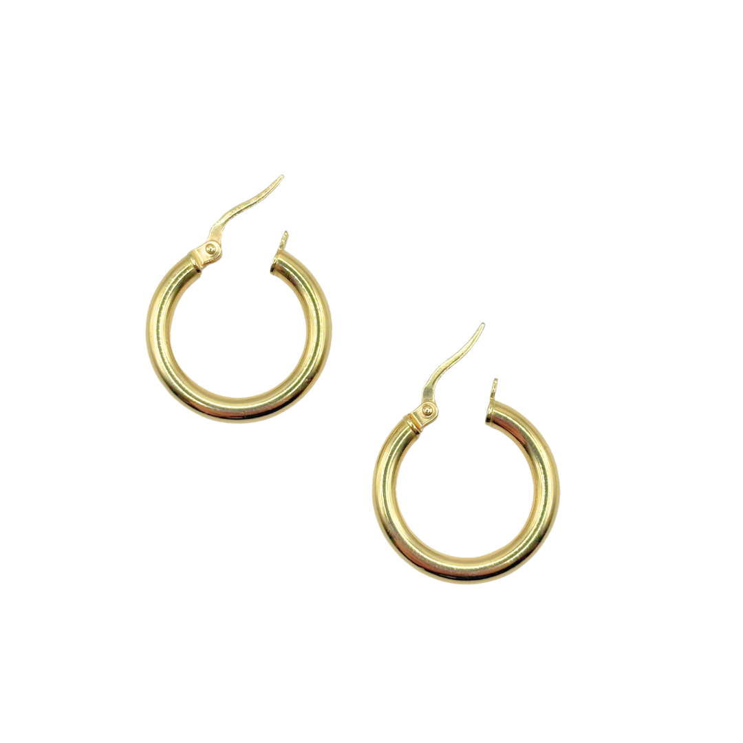 Boucles D'oreilles Créoles - Or Jaune 750