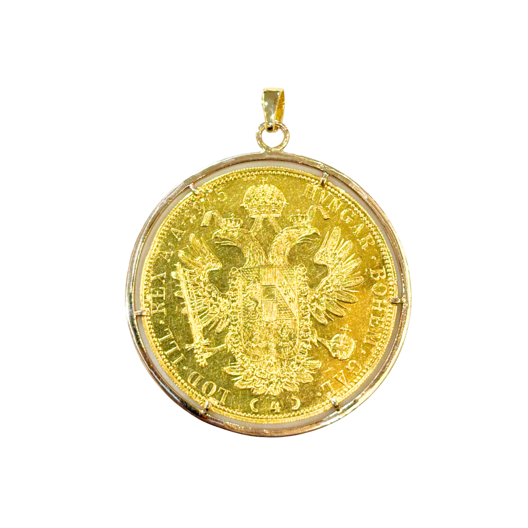 Pendentif Pièce - Or Jaune 750 & 4 Ducats