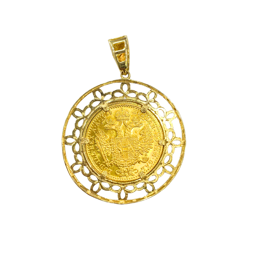 Pendentif Pièce - Or Jaune 750 & Pièce 1 Ducat