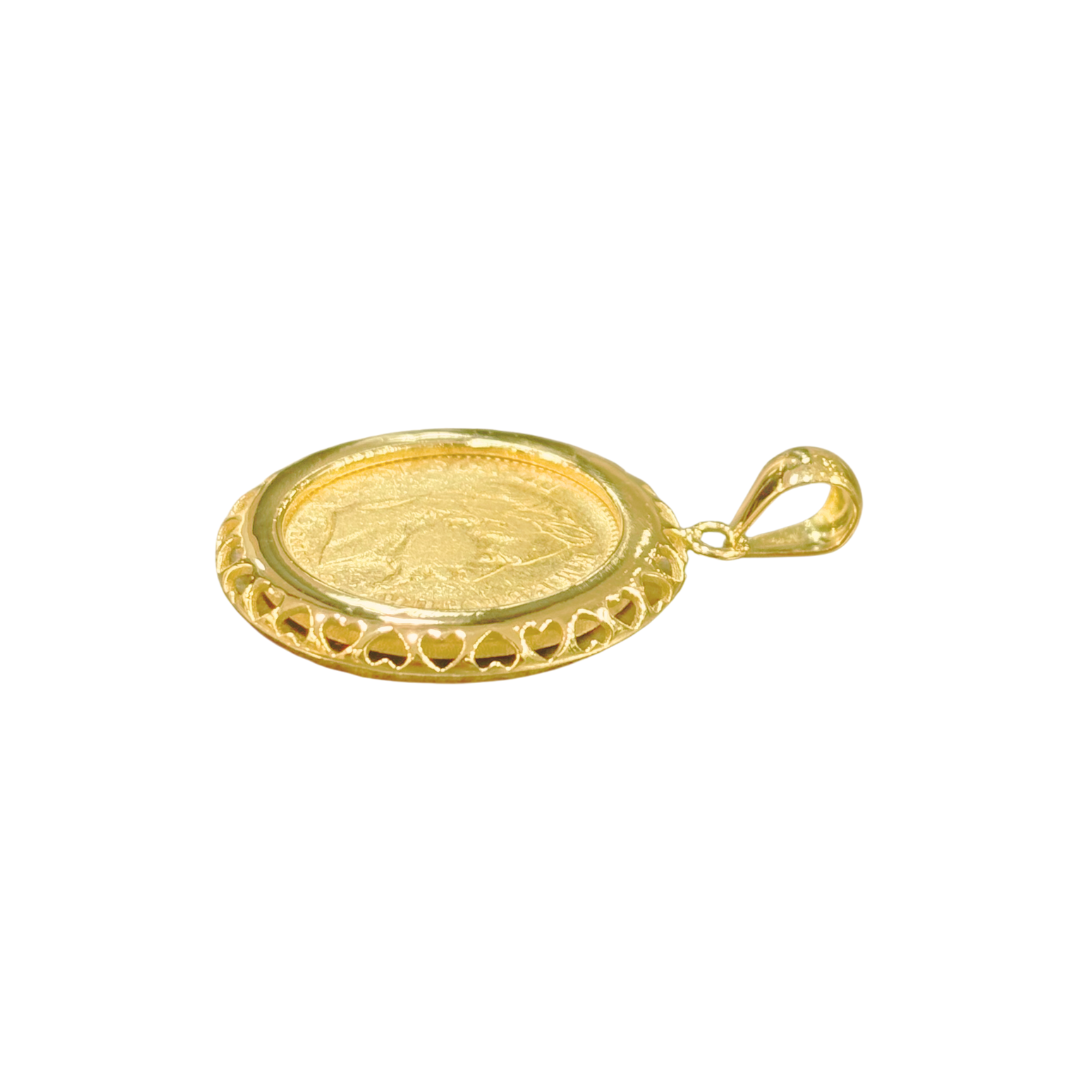 Pendentif Pièce - Or Jaune 750 & Pièce 10 Francs Napoléon