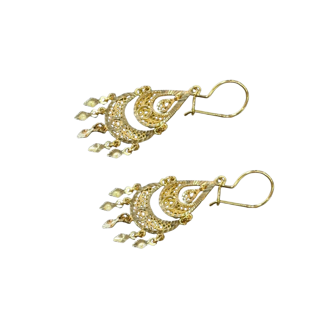 Boucles D'oreilles Filigrane - Or Jaune 750