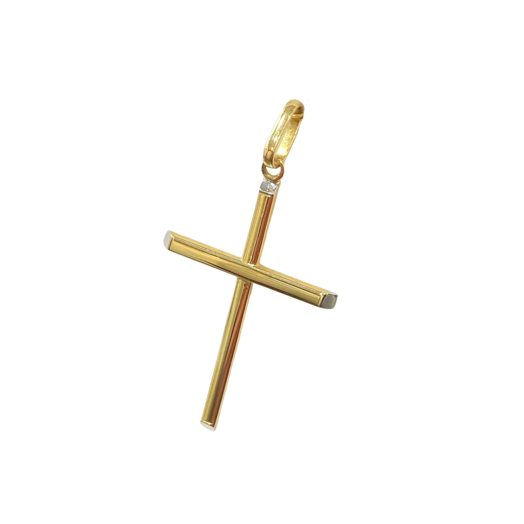 Cross Pendant - 750 Yellow Gold