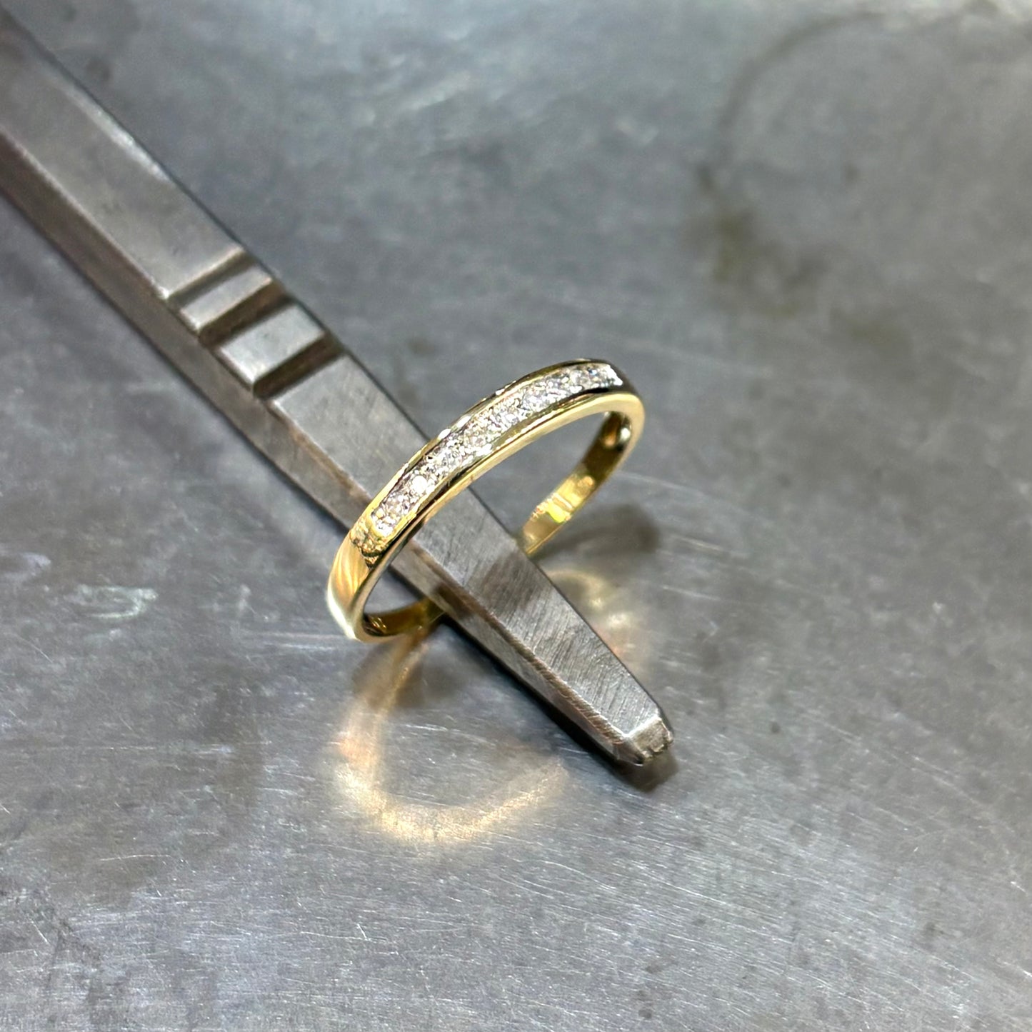 Bague Alliance - Or Jaune 750 & Diamants