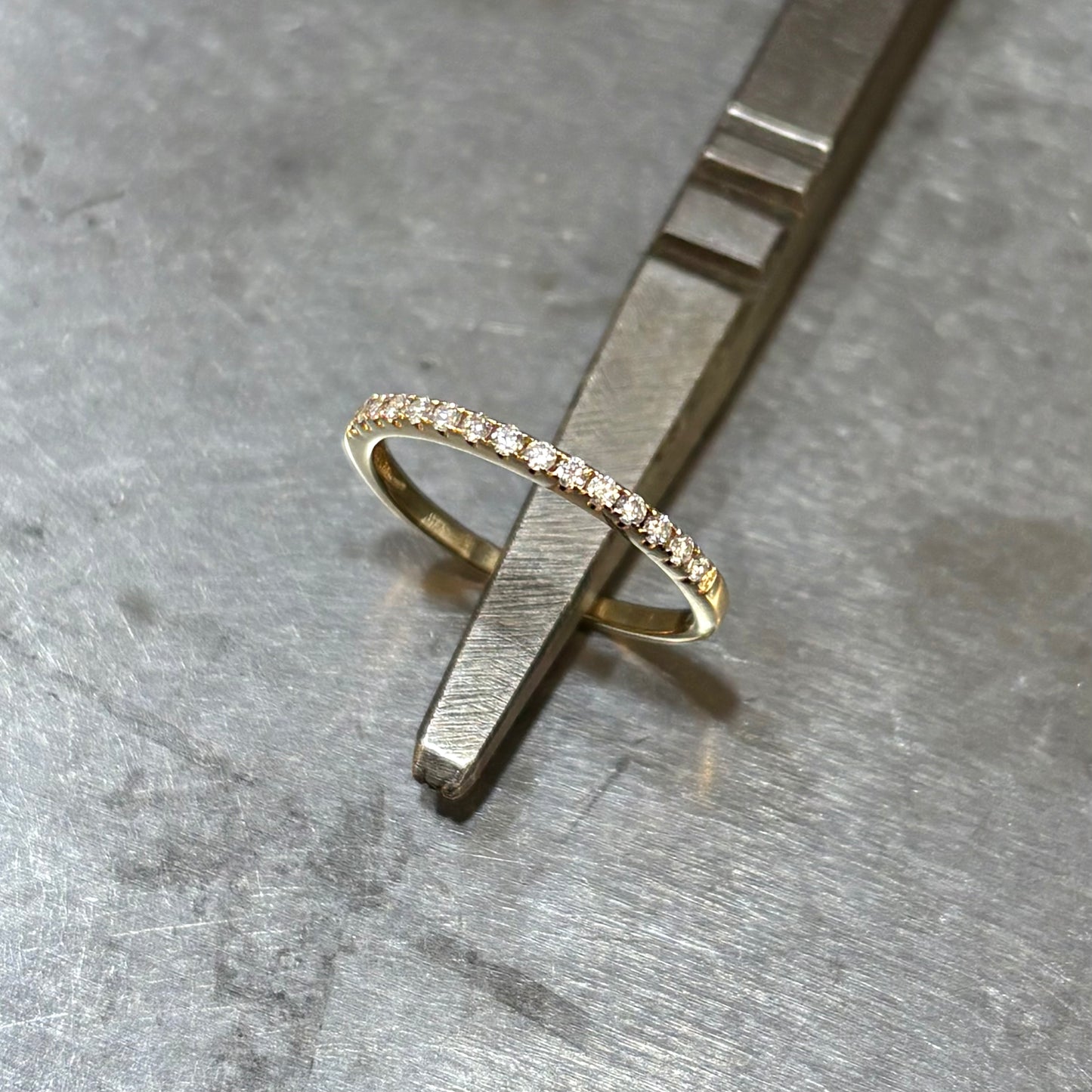 Bague Alliance - Or Jaune 585 & Diamants