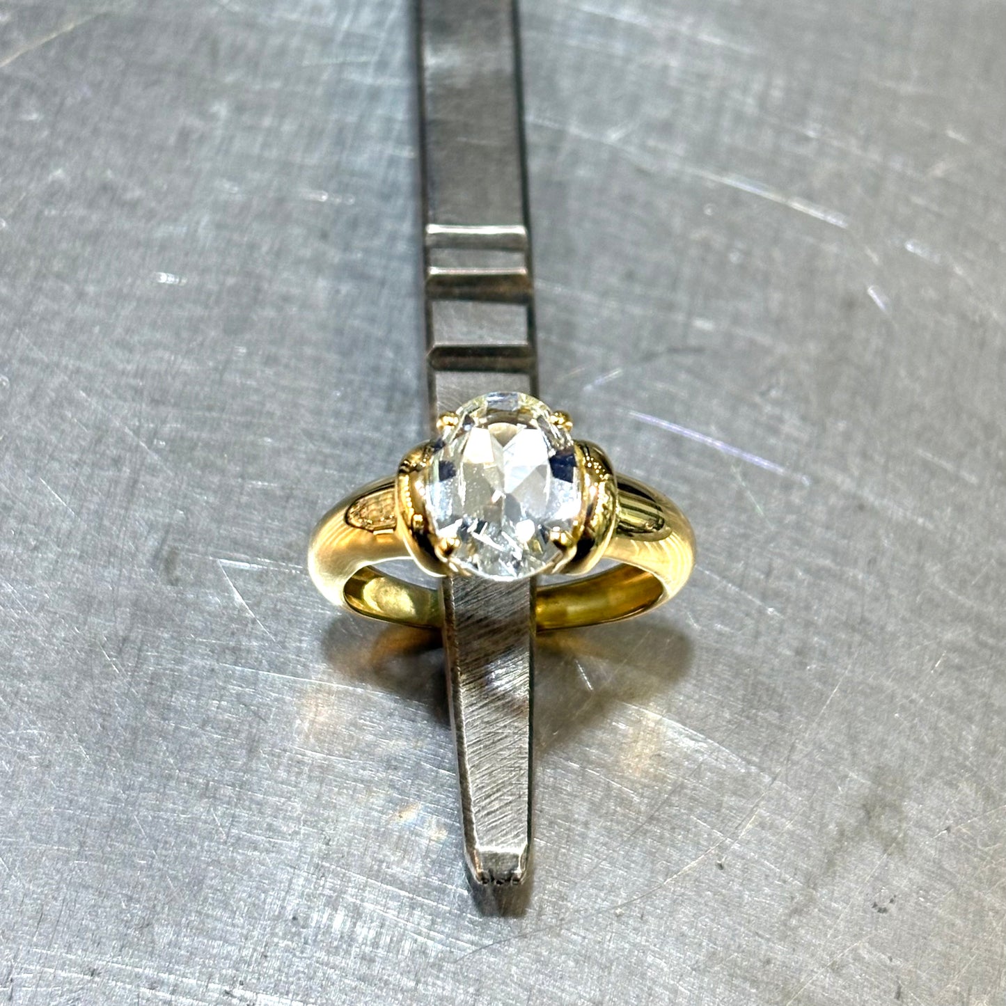 Bague Cocktail - Or Jaune 750 & Aigue-Marine