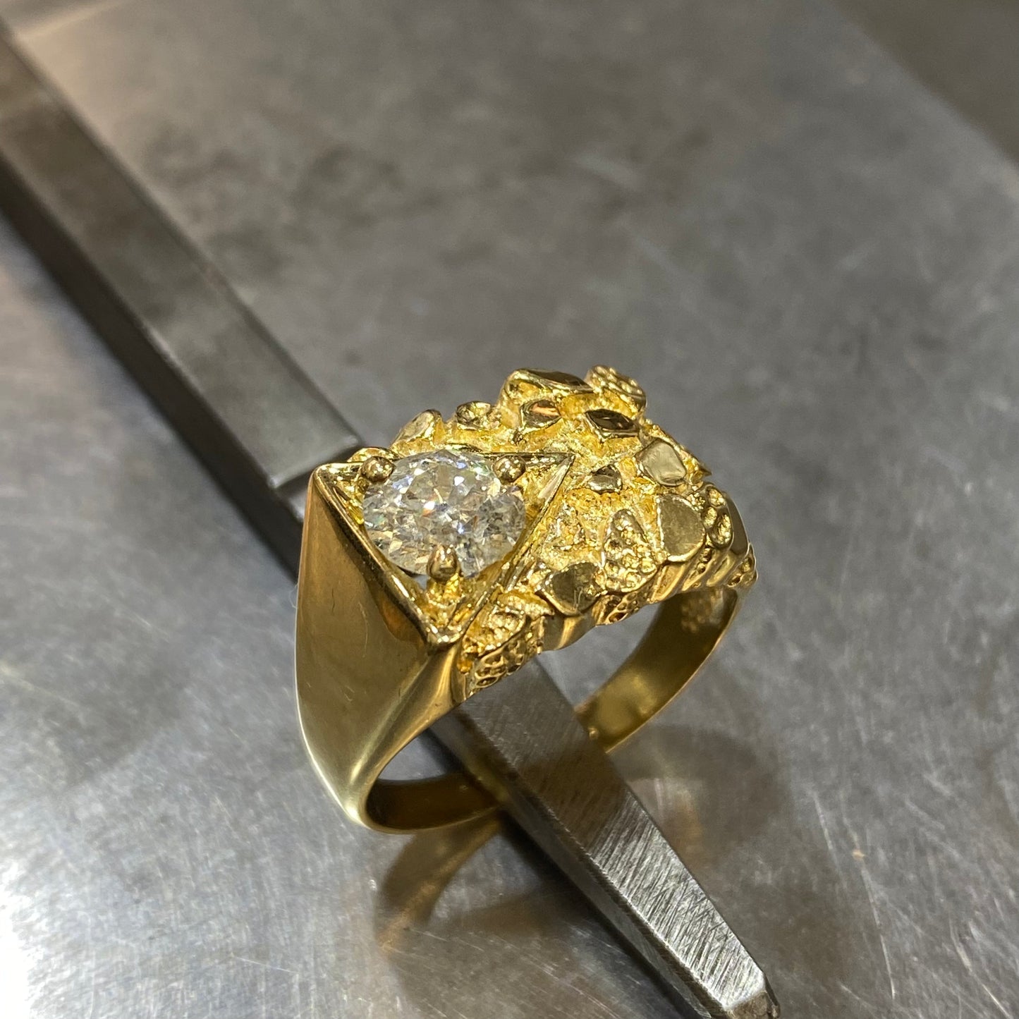 Bague - Or Jaune 750 & Diamant