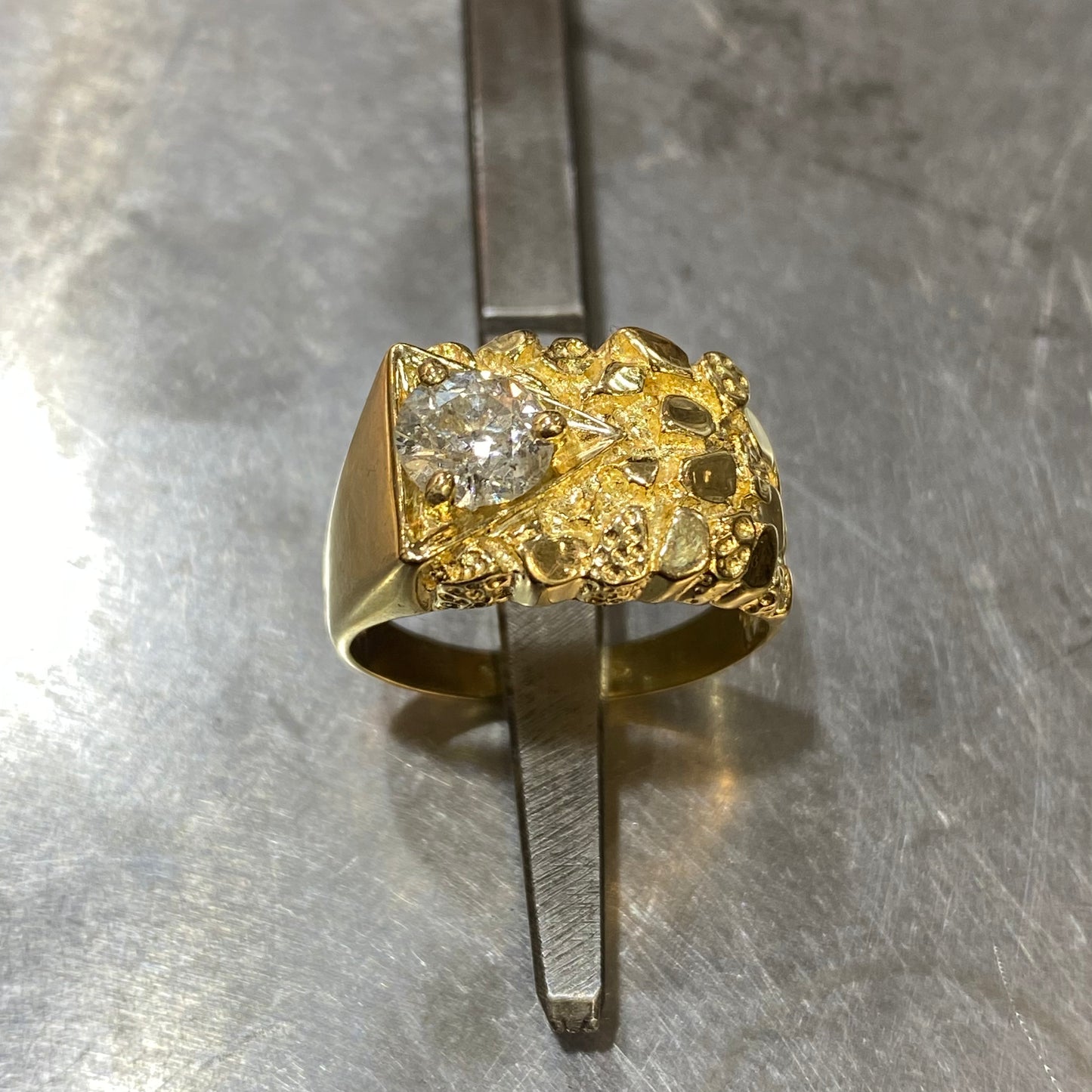 Bague - Or Jaune 750 & Diamant