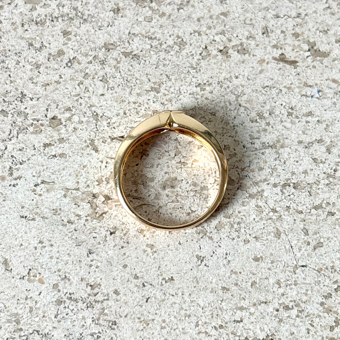 Bague Jonc - Or Jaune 750 & Rubis