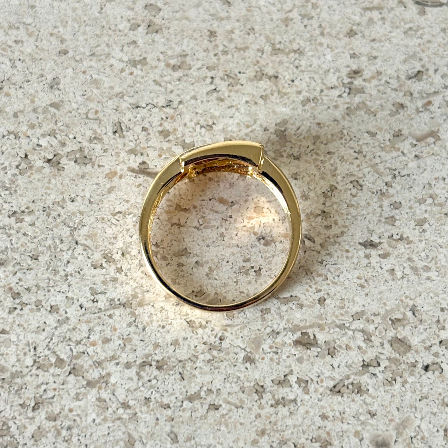 Bague Cubique - Or Jaune 750 & Diamants