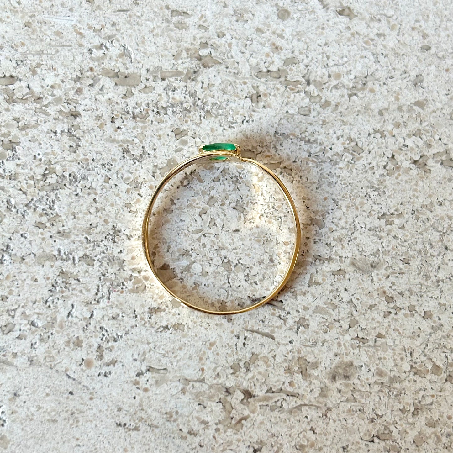 Bague Tourbillon - Or Jaune 750 & Émeraude