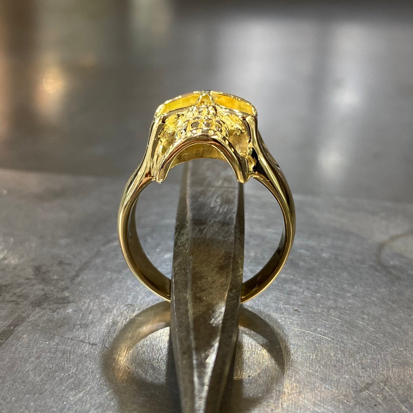 Bague Chevalière Skull - Or Jaune 750