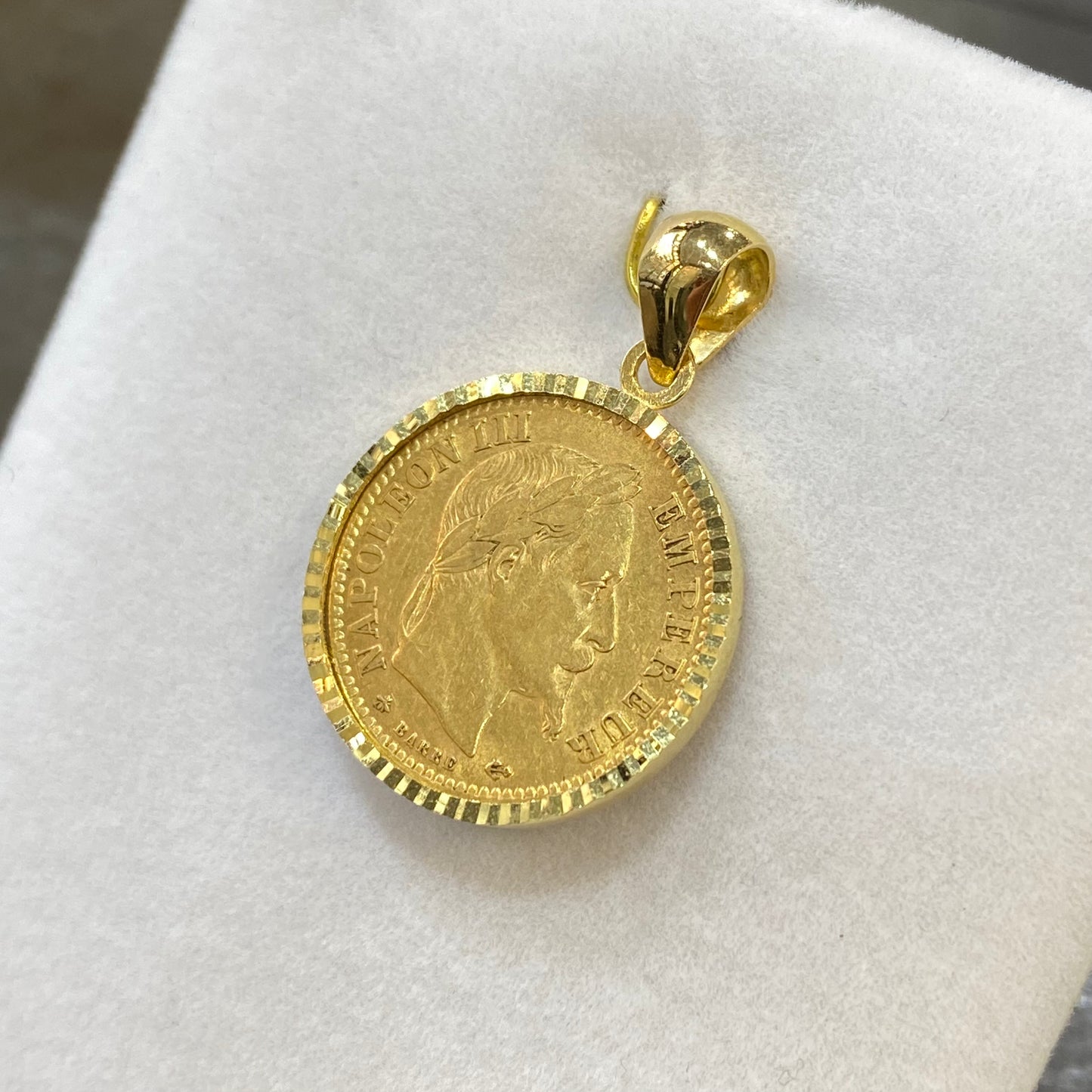 Pendentif - Or Jaune 750 & Pièce 10 Francs Napoléon