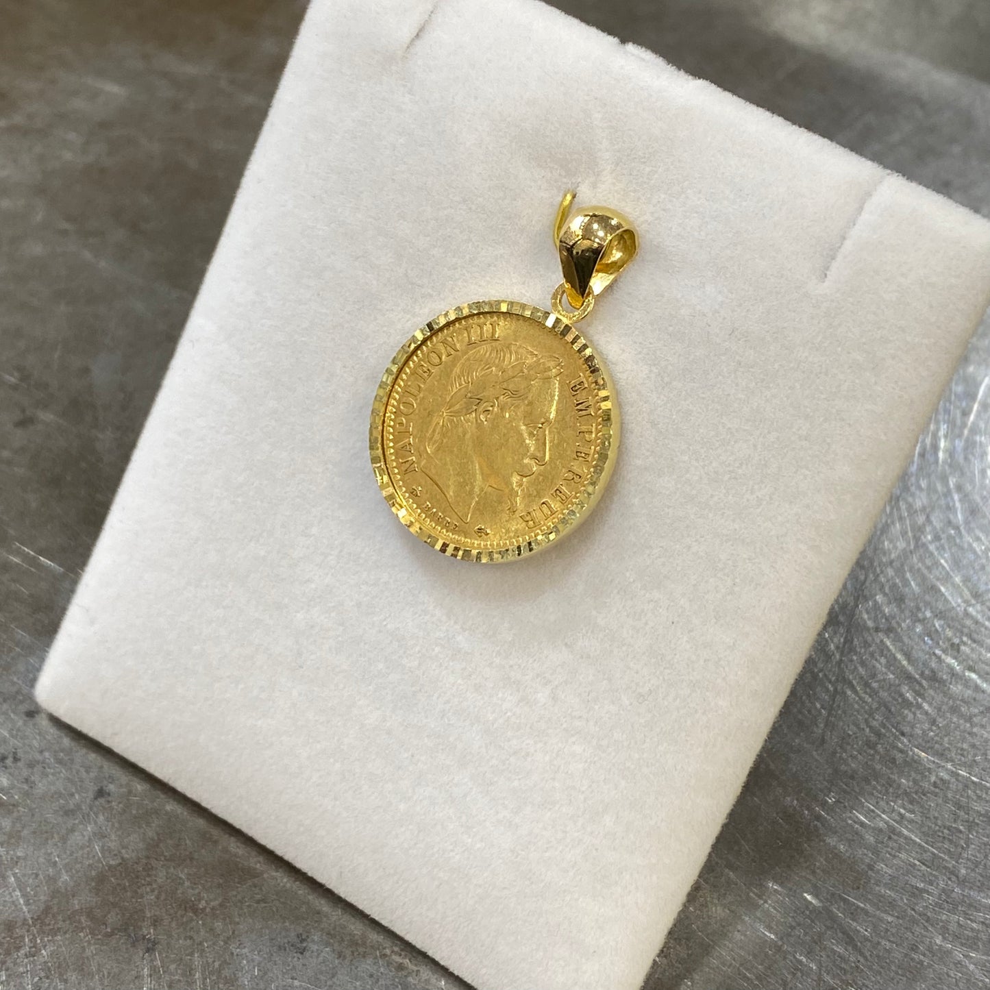 Pendentif - Or Jaune 750 & Pièce 10 Francs Napoléon