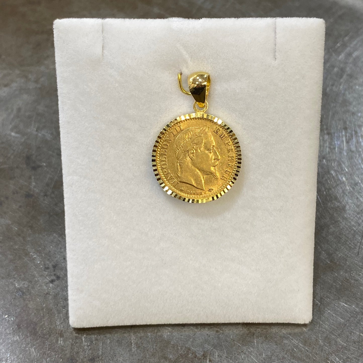 Pendentif - Or Jaune 750 & Pièce 10 Francs Napoléon