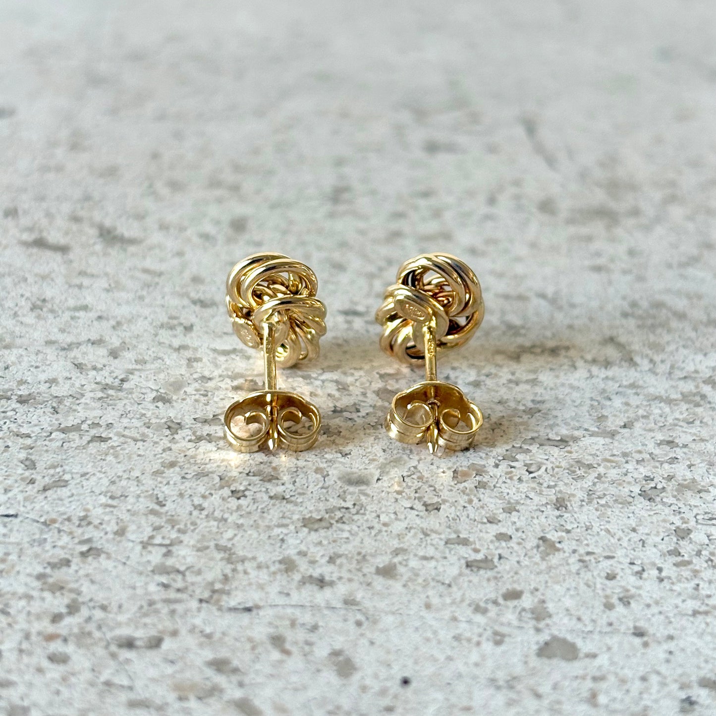 Boucles D'oreilles Noeud Vintage - Or Jaune 750