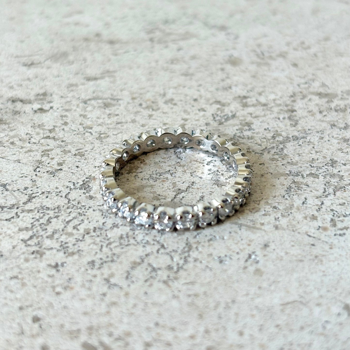 Bague Alliance Tour Complet - Or Blanc 750 & Diamants