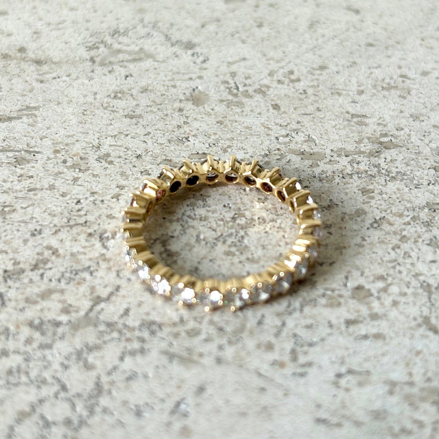 Bague Alliance Tour Complet - Or Jaune 750 & Diamants