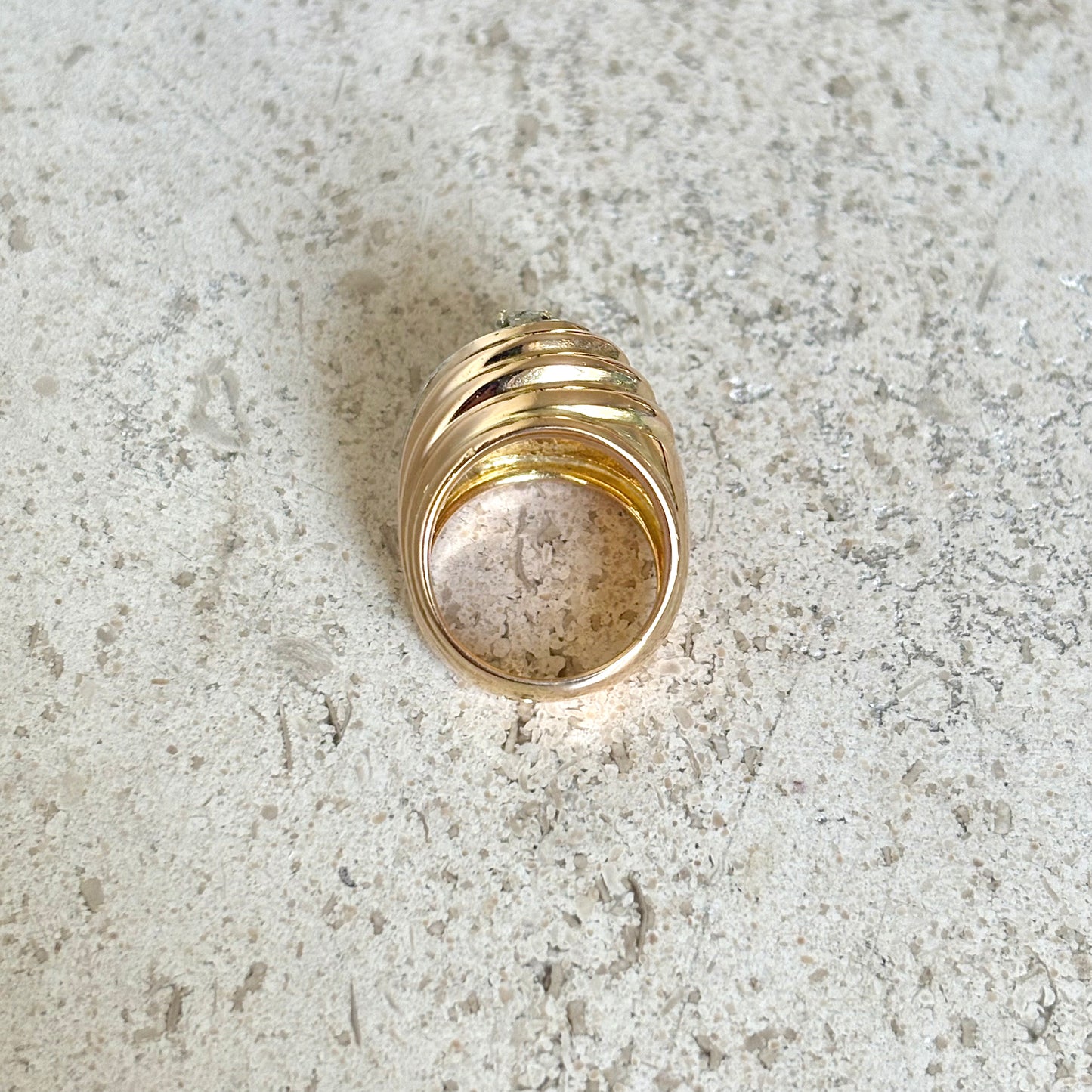 Bague Tank Tourbillon - Or Jaune 750 & Diamants