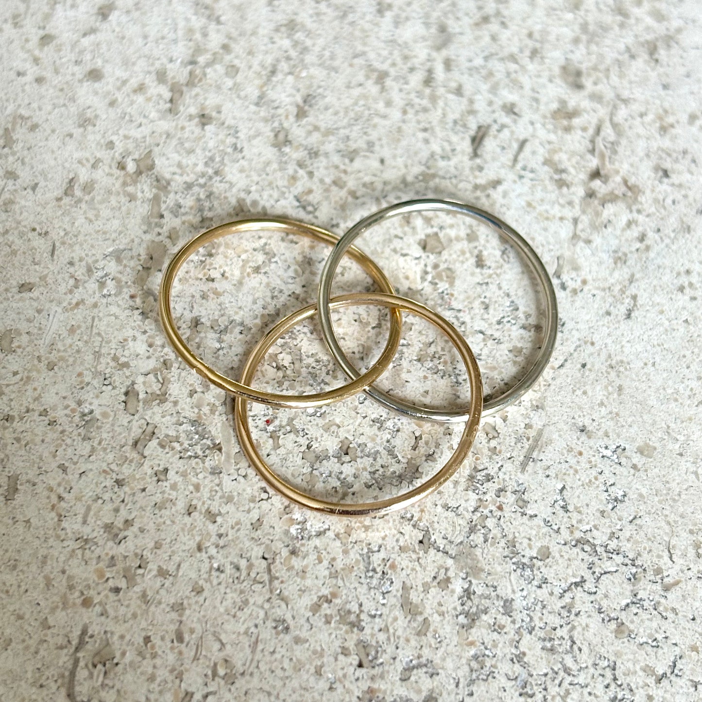Bague Alliance 3 Ors - Or Jaune/Blanc/Rose 750
