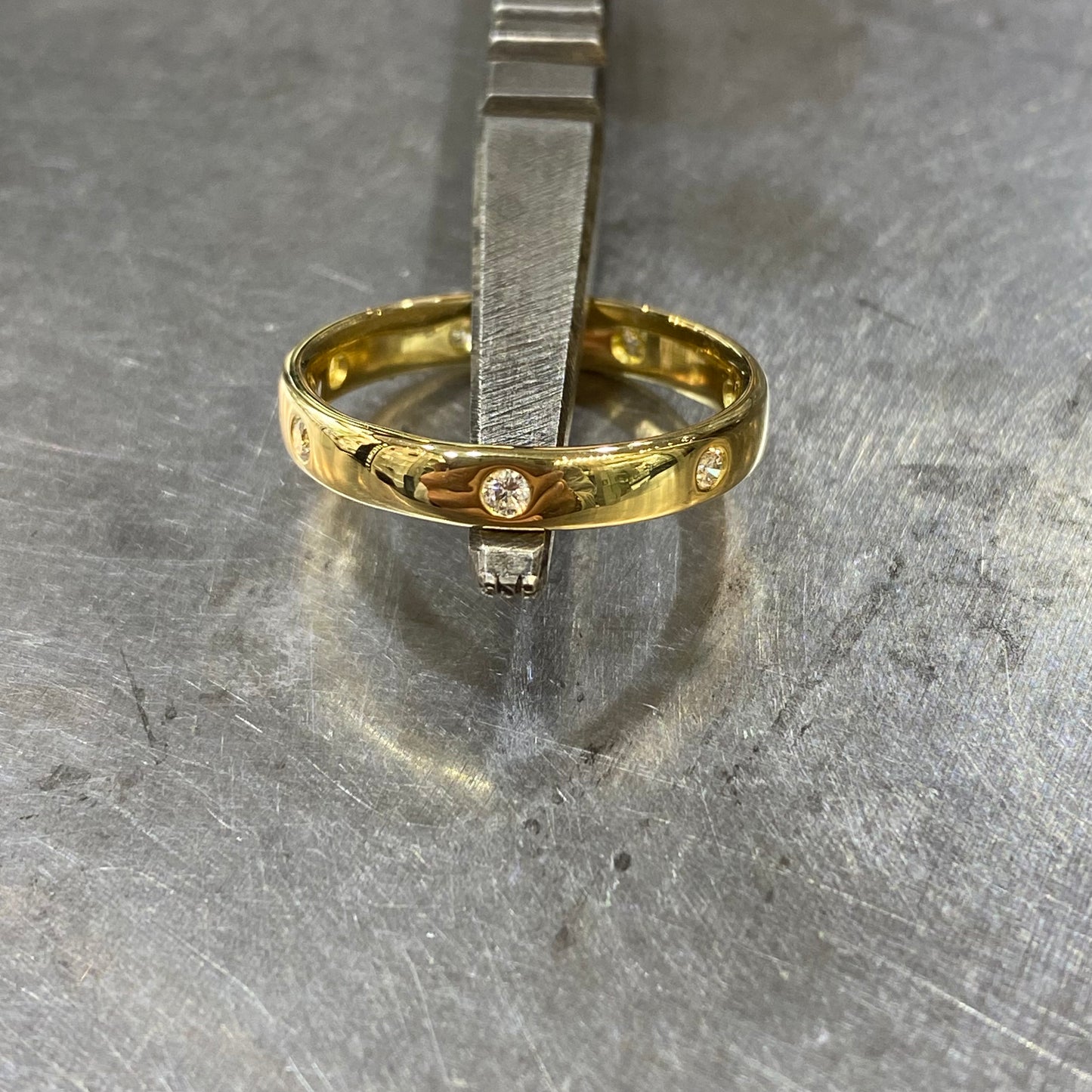 Bague Alliance - Or Jaune 750 & Diamants Occasion