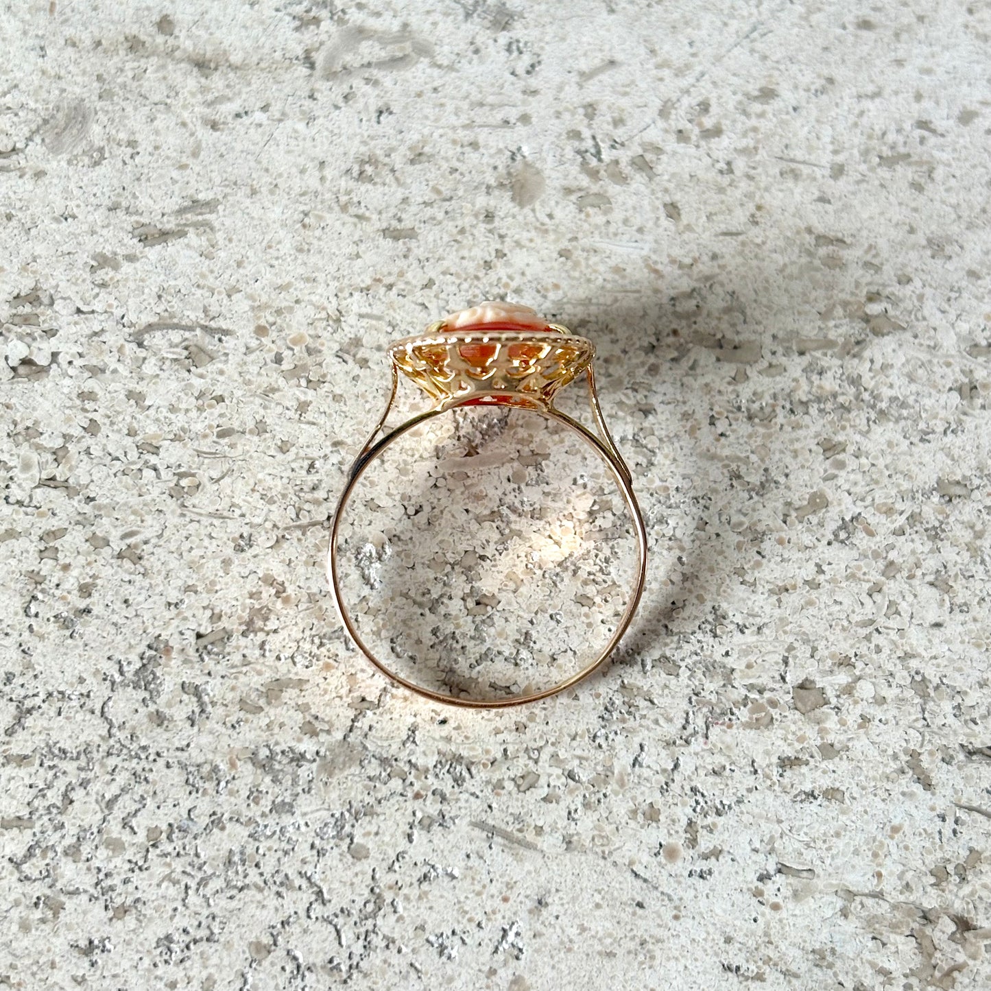 Bague Vintage Camée - Or Jaune 750 & Camée