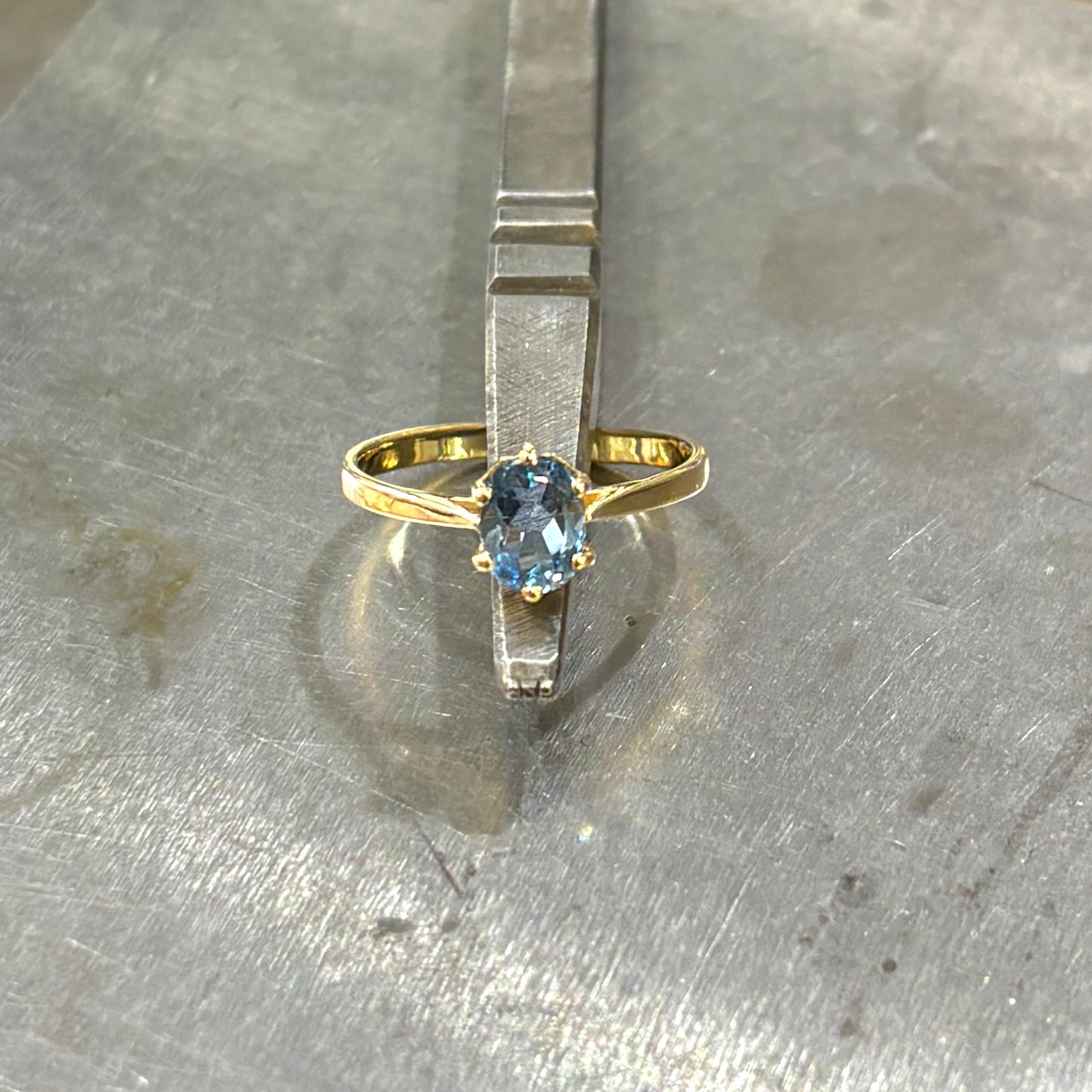 Bague Lapuna - Or Jaune 750 & Aigue-Marine