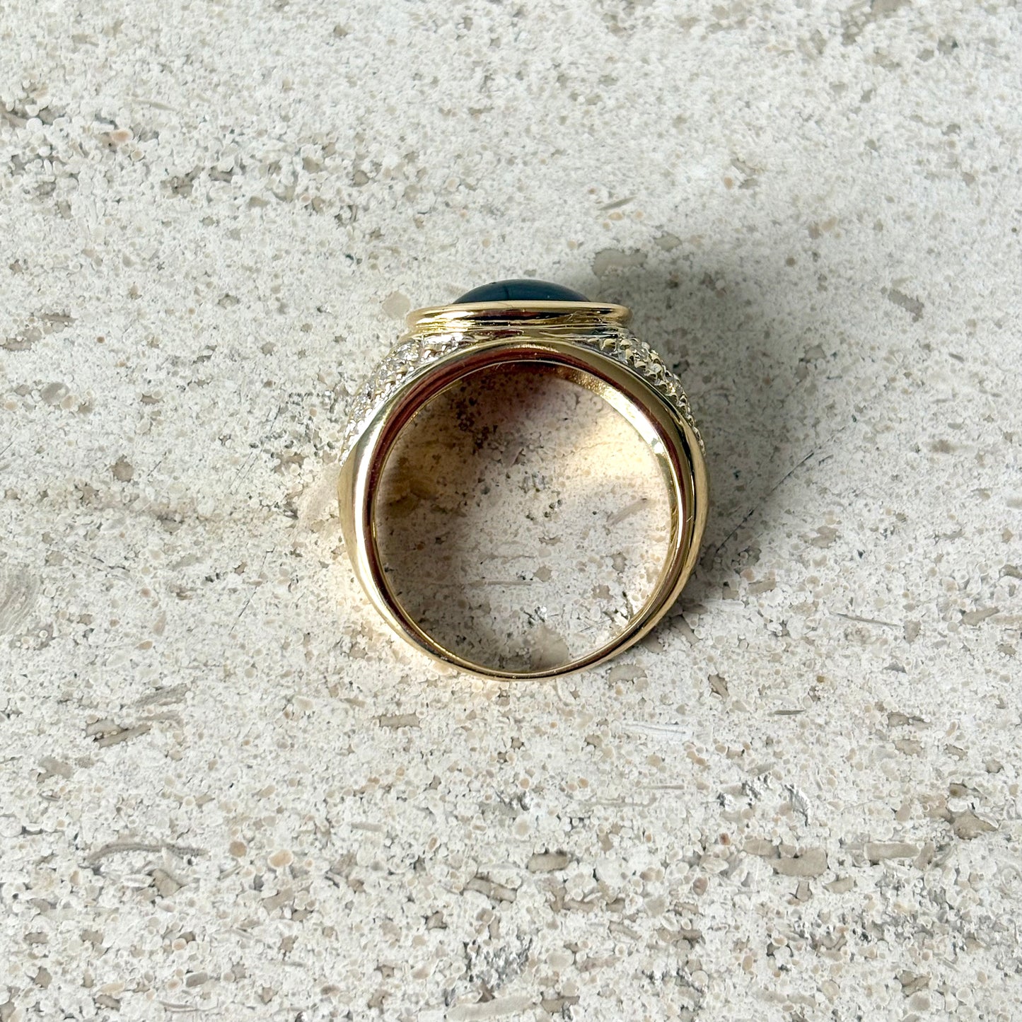 Bague Jonc - Or jaune 750 Améthyste & Diamants