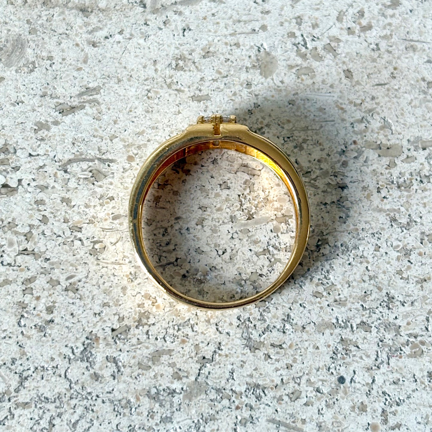 Bague Jonc - Or Jaune 916 & Diamants