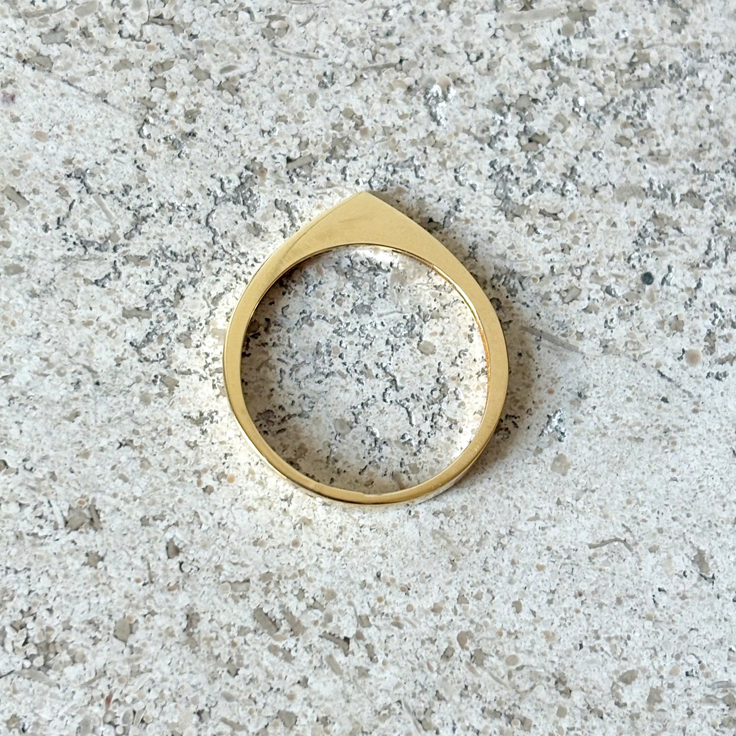 Bague Triangle - Or Jaune 750