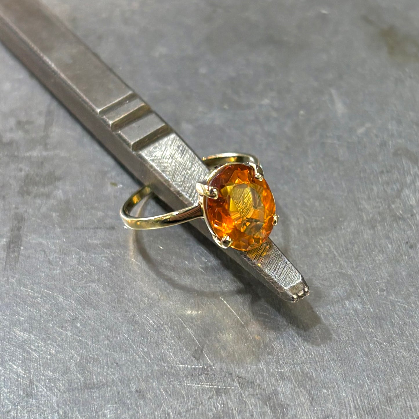 Bague Cocktail - Or Jaune 750 & Citrine