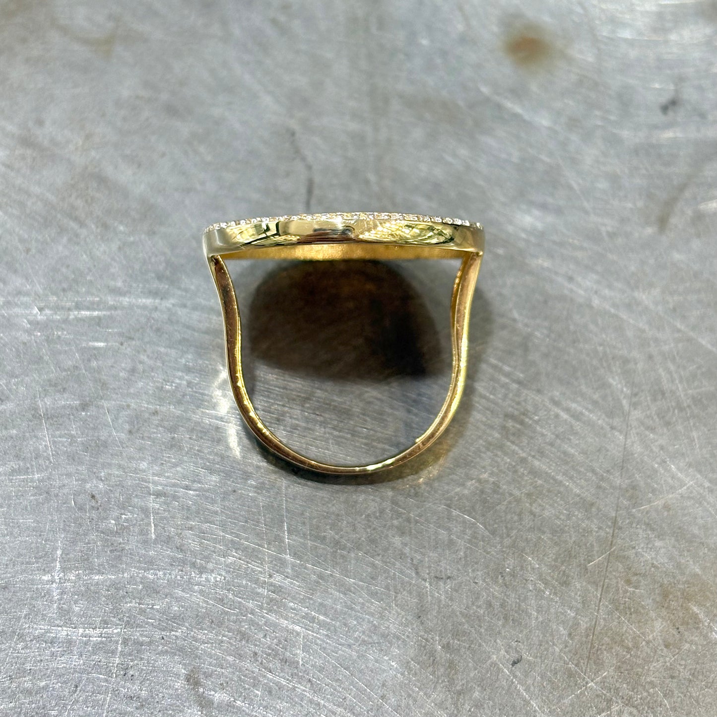 Bague Pièce - Or Jaune 750 & Pièce Or 10 Francs Marianne Coq