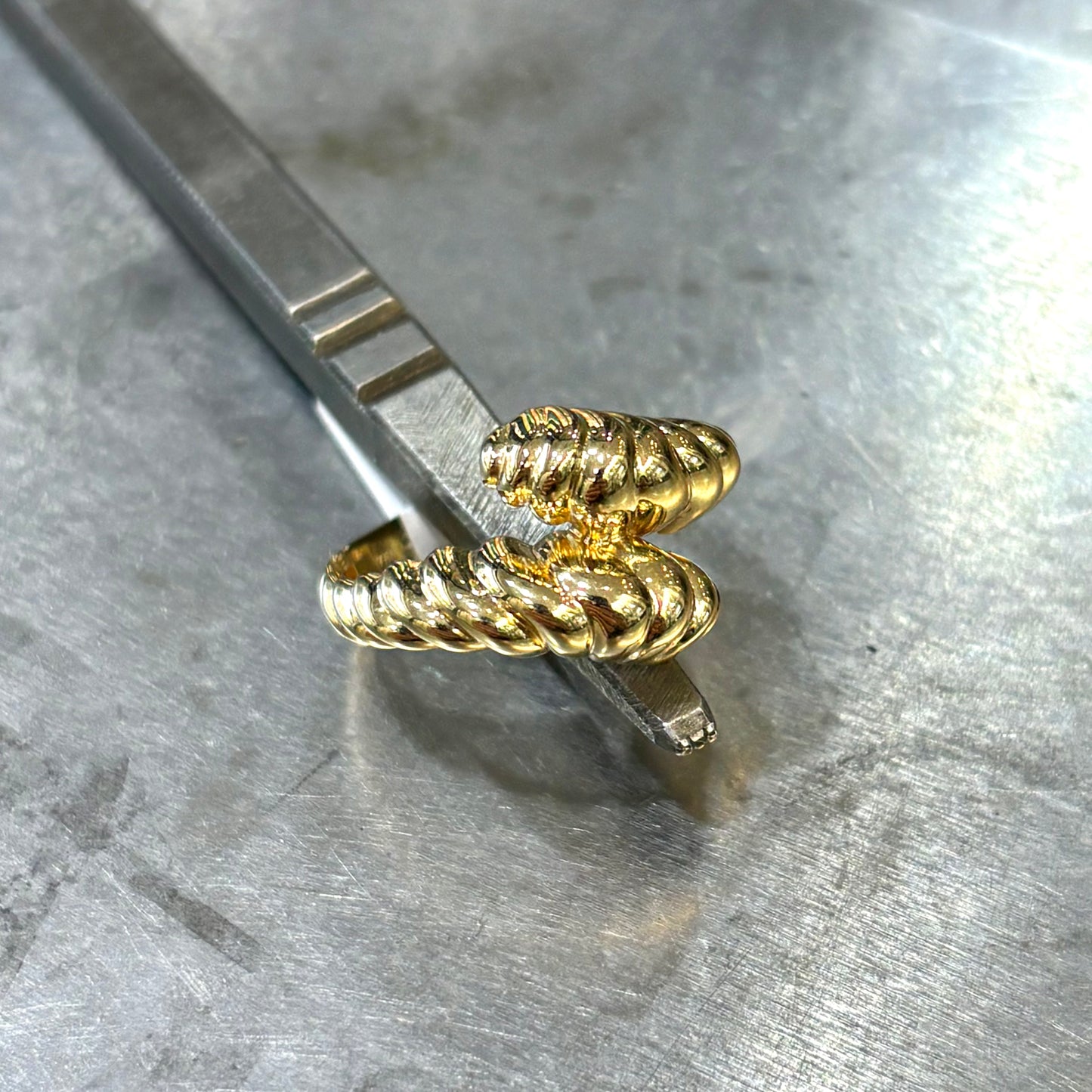 Bague Godrons - Or Jaune 750