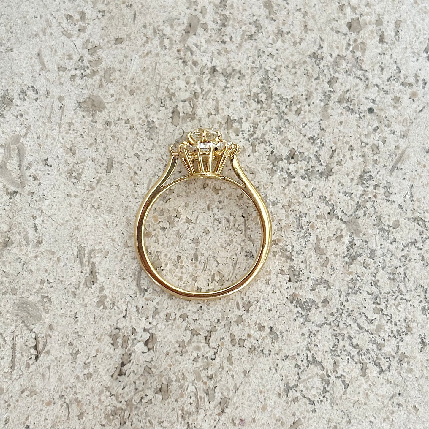 Bague Marguerite - Or Jaune 750 & Diamants