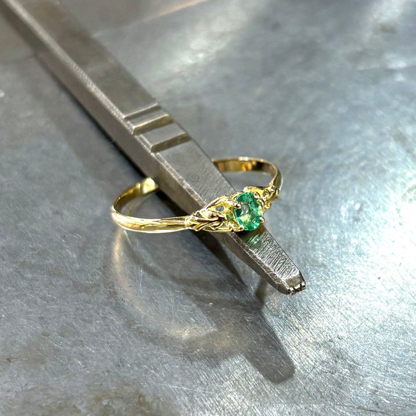 Bague Natori - Or Jaune 750 & Émeraude