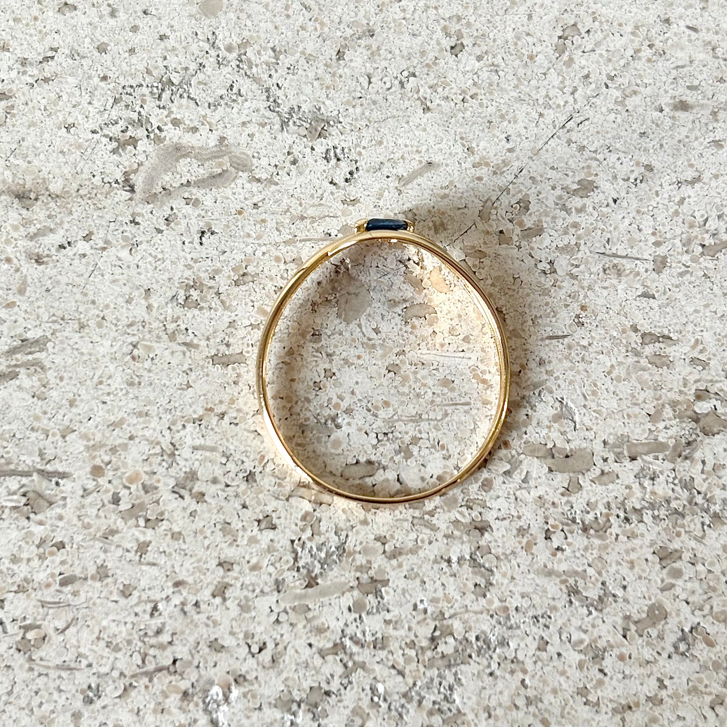 Bague Tourbillon - Or Jaune 750 & Saphir