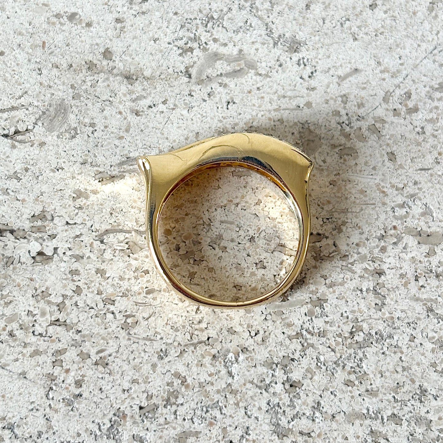 Bague Jonc - Or Jaune 750 & Diamants