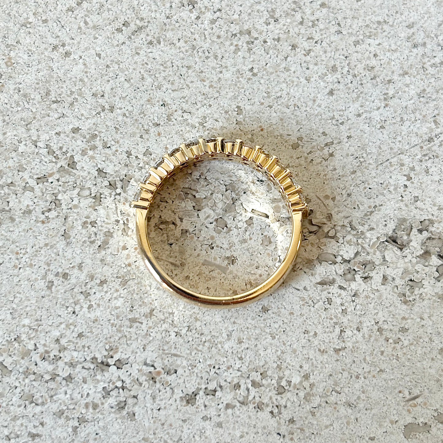 Bague Alliance - Or Jaune 750 & Diamants