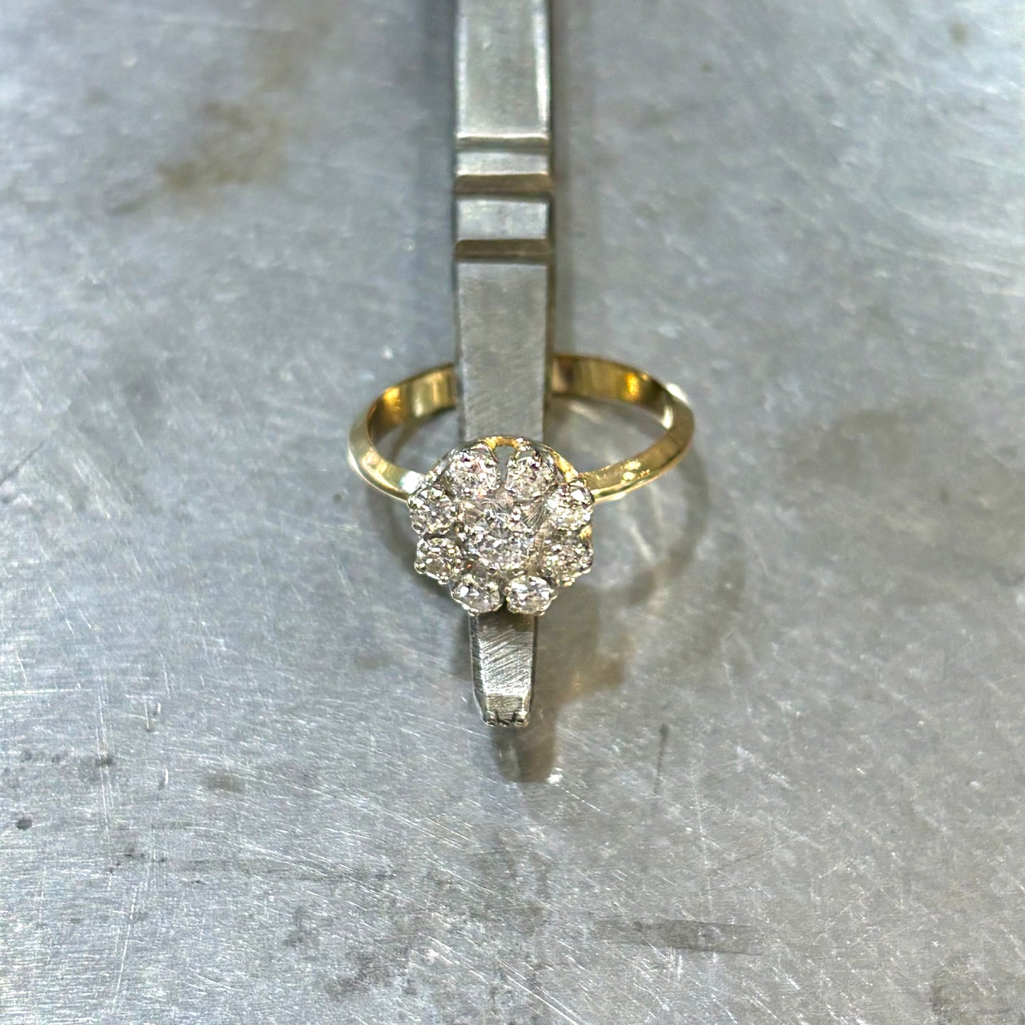 Bague Marguerite Vintage - Or Jaune 750 & Diamants