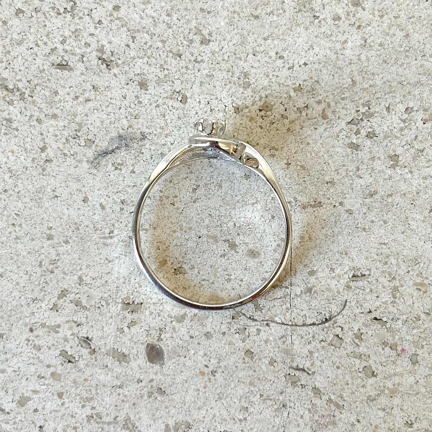 Bague Solitaire - Or Blanc 750 & Diamants