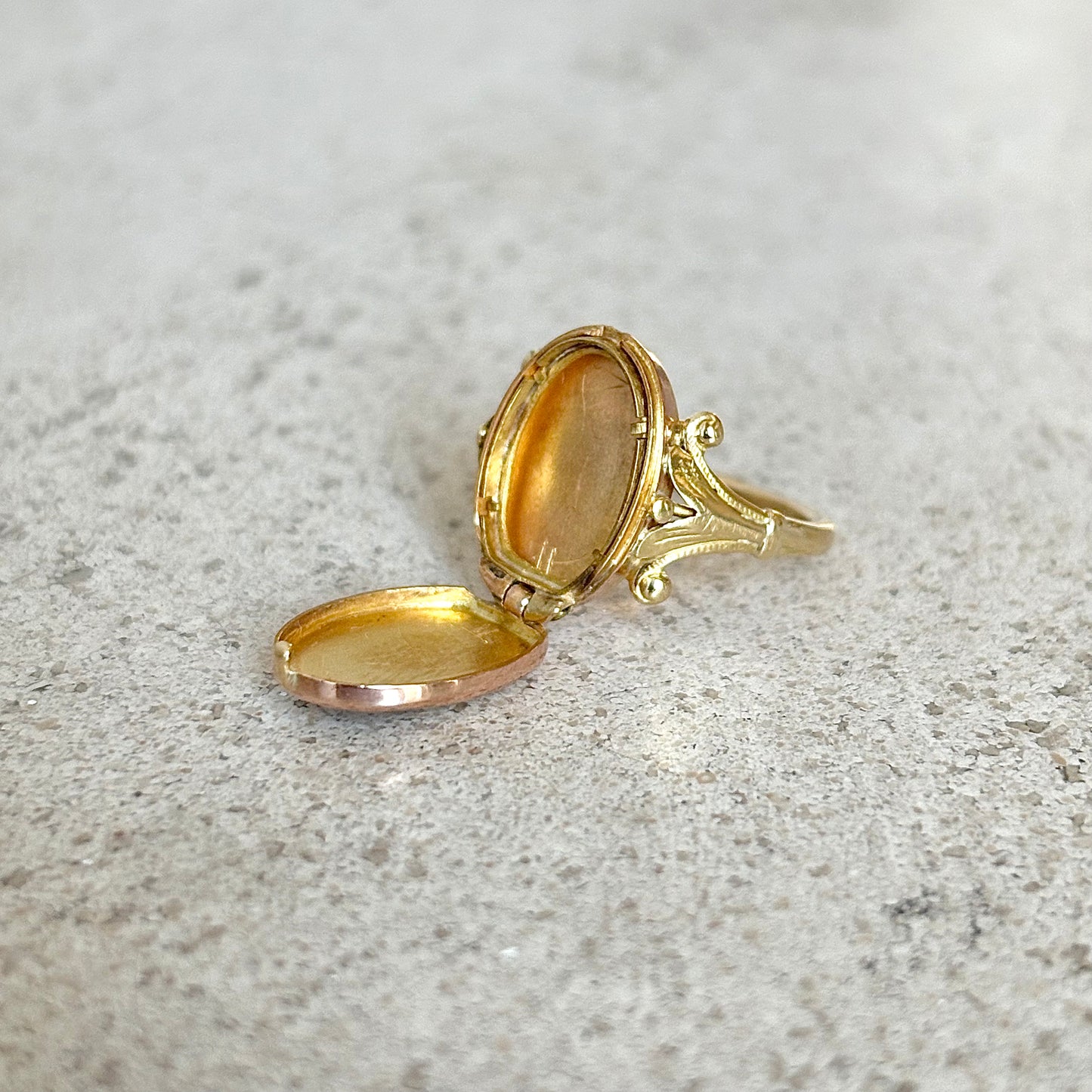 Bague Cassolette Vintage - Or Jaune 750